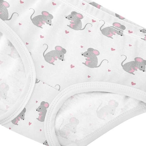 Girls' Underwear Cute Mouse Mice Heart Cotton Stretch Comfort Toddler Panties4