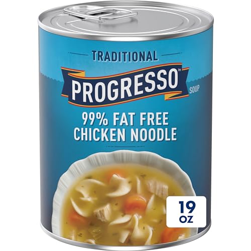 Progresso Traditional, 99% Fat Free Chicken Noodle Canned Soup, 19 oz. (Pack of 6)