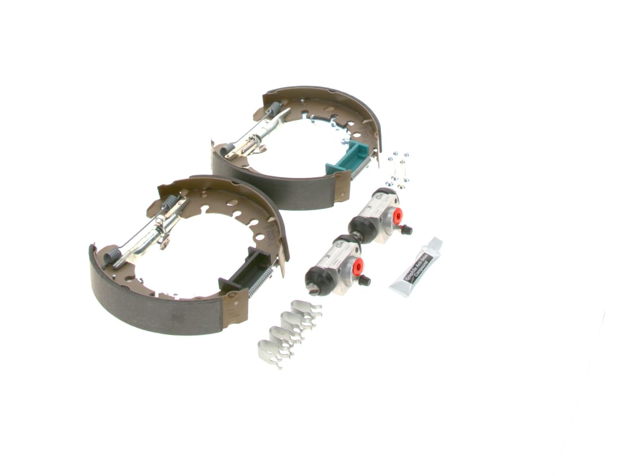 Bosch KS668 Kit Super Pro - hintere Trommelbremsenset - ein vormontiertes Set, zwei Radbremszylinder, vier Bremsbacken