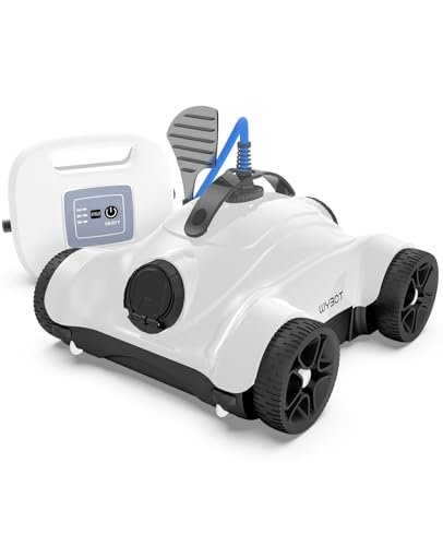 WYBOT Robot Piscina con 3 Funzioni di Temporizzazione (1/2/3H), Aspiratore per Piscina con Pulizia Efficiente 18m³/H, Pulitore Automatico per Piscine Fuori Terra Fino a 60㎡