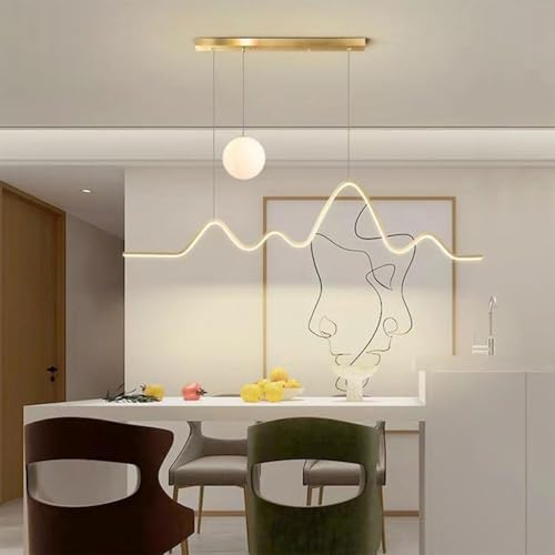 Suspension LED lustre linéaire éclairage intérieur moderne dimmable LWX
