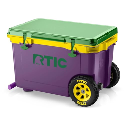 RTIC 52 Quart Ultra-Light Wheeled Hard Cooler Insulated...