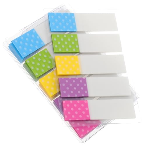 Pestañas de página Veemoon transparentes y fluorescentes para apuntes de oficina y universidad