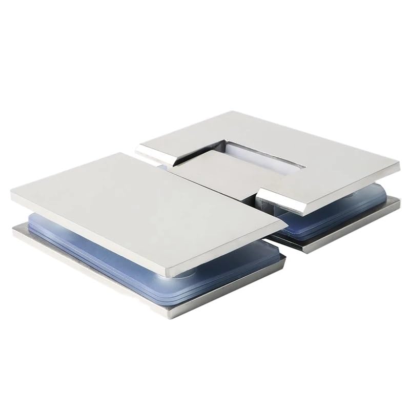 Vitrina de vidrio resistente de 180 grados for gabinete, clip for gabinete, bisagra for puerta de ducha de vidrio, piezas de repuesto de acero inoxidable pulido Bisagra plegable