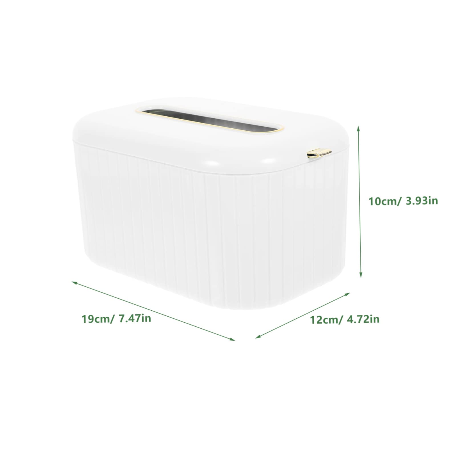 Ciieeo Elegant Pearl Rectangular Tissue Storage Box Modern Spring Tissue Container for Home Decor Compact and Pet Design for Easy Tissue Access