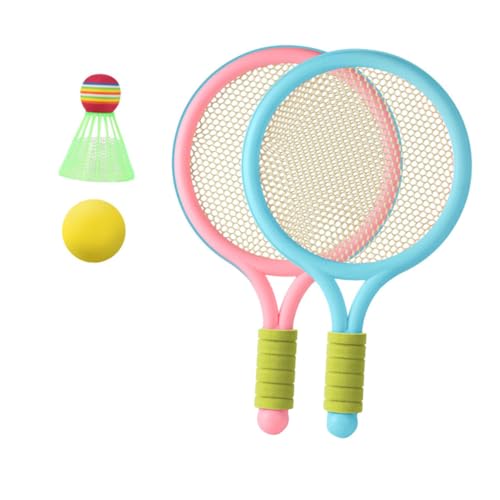 ifundom 用軽量バドンラケット 親子で楽しむ製バドンおもちゃ シャトル付き 屋外スポーツ練習用テニス ランダムカラー ランダムカラー