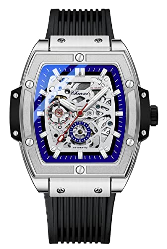 Montre automatique homme FANMIS : fini les piles avec ce modèle mécanique étanche en silicone