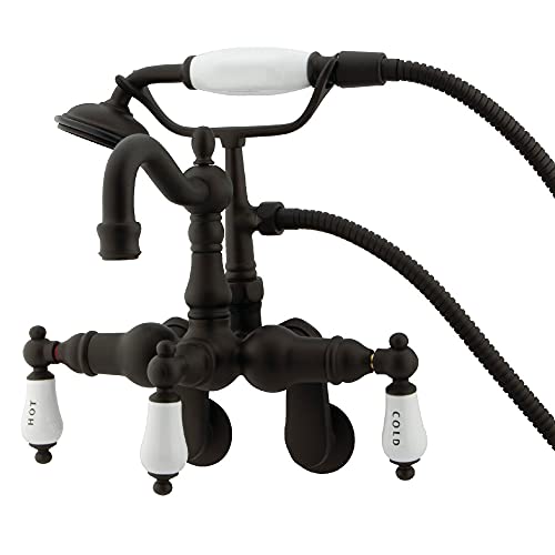 Black Friday - 50% OFF Kingston Brass CC1303T5 Vintage Clawfoot Tub Faucet, 3-3/8-Inch to 9-Inch Adjustable Spread, Oil Rubbed Bronze Buy 1 get 1 🔥 Kingston Brass CC1303T5 Vintage Clawfoot Tub Faucet, 3-3/8-Inch to 9-Inch Adjustable Spread, Oil Rubbed Bronze