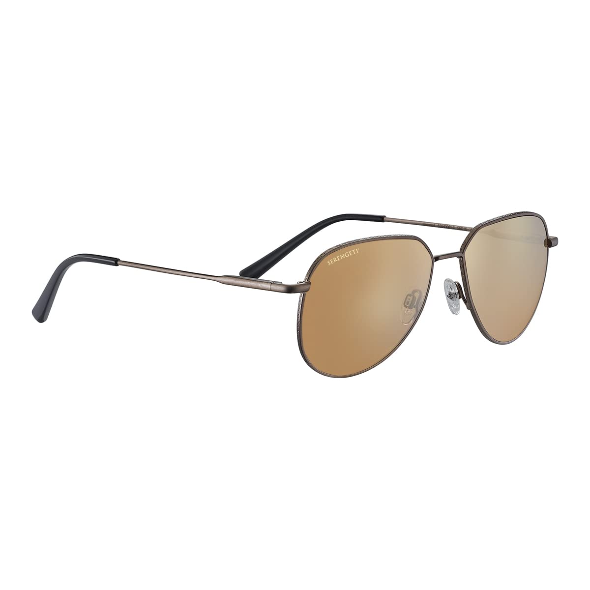 Serengeti Haywood Polarized Sunglasses Brushed Bronze / Drivers Gold SS543001