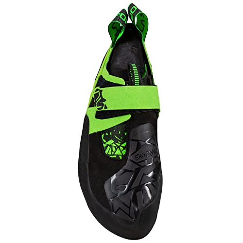 Image of La Sportiva Skwama Vegan - Men's Black /Flash Green 42