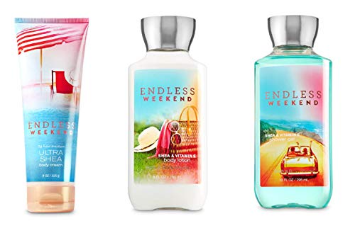 Bath Body Works 3pc Set Endless Weekend Cream, Lotion, Shower Gel Cover