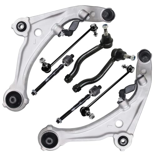 Image of Detroit Axle - Front Lower Control Arms Kit for 2007-2013 Nissan Altima, 2 Lower Control Arms w /Ball Joints, 4 Inner & Outer Tie Rods, 2 Sway Bars 2008 2009 2010 2011 2012 Replacement