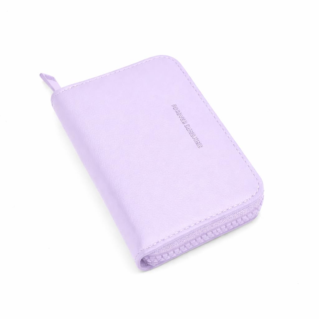 JI TravelMate Hanging Wallet Purse Women's Wallet Zipper Premium Wallet (Purple)-image-10