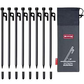 値下げ　金属製テントペグ 50本セット 約20cm Amazon.co.jp: ペグ・ステーク - テントアクセサリ: スポーツ＆アウトドア