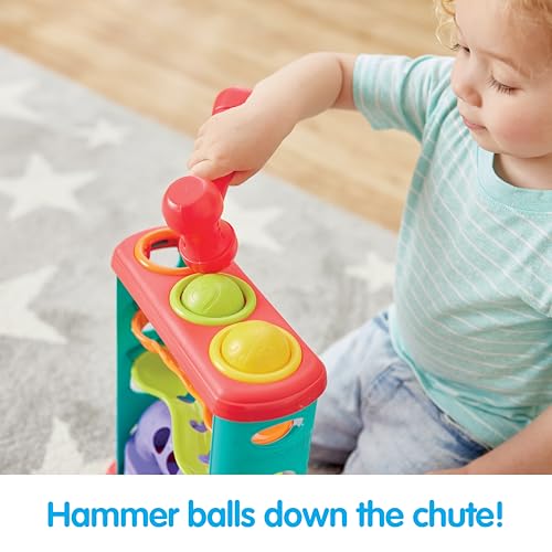 Image of Kidoozie Pound-A-Ball Tower - Baby Ball Drop & Hammer Toy - Safe Sensory Toy for Ages 12m+