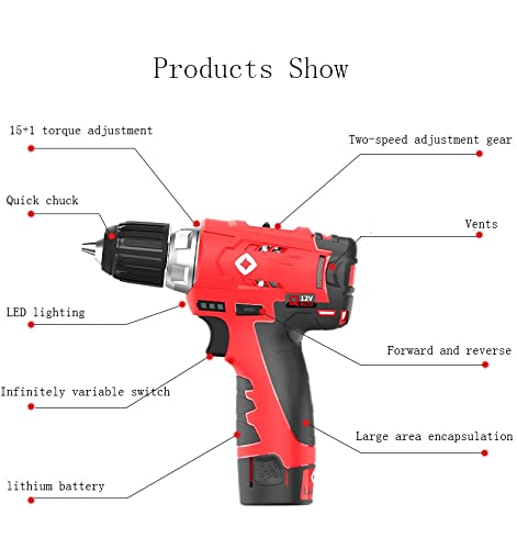 Equipment Bürstenlose Lithium-Bohrmaschine Handbohrmaschine Elektroschrauber Wiederaufladbare Kleine… – Bild 7