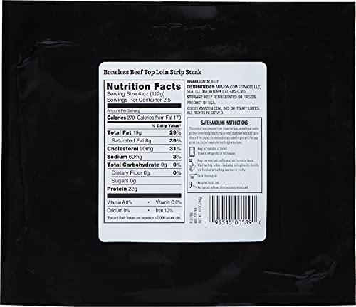 Fresh Brand – Beef New York Strip Loin Steak, Usda Choice, Boneless, 10 Oz #TOP1