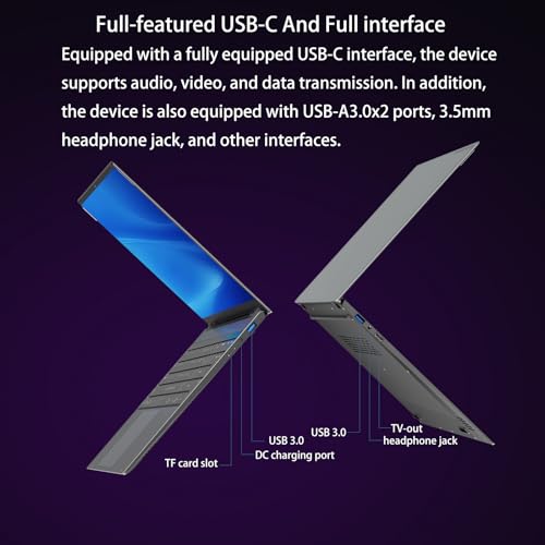 Image of Morostron Windows11 Laptop Computer, 15.6 Inch N5095 Quad core 16GB RAM 512G SSD, FHD 1920 * 1080 IPS Display Notebook PC, Backlit Keyboard, Finger Print Touch ID, AC WiFi,All-Metal Body