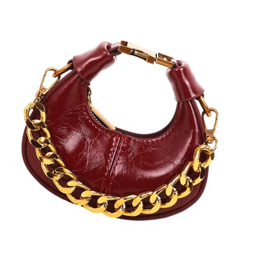 Women Bag Semicircle Crossbody Bag Retro Handbag and Purse Autumn Winter Shoulder Bag Half Moon Bag for Everyday