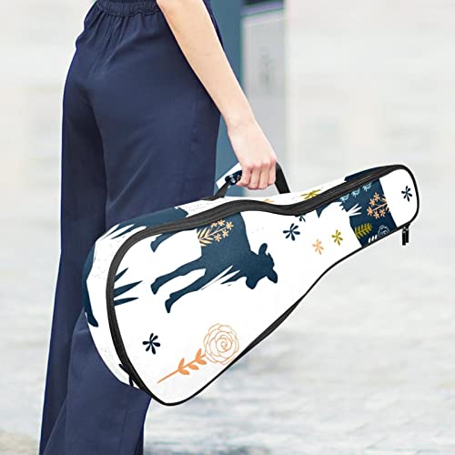 Sac de transport pour ukulélé avec silhouettes de vaches et de fleurs pour concert soprano, sac à dos à bandoulière… - Les Beatles, Paul McCartney, John Lennon, RIngo Starr, George Harrison Sac de transport pour ukulélé avec silhouettes de vaches et de fleurs pour concert soprano, sac à dos à bandoulière… – Image 7