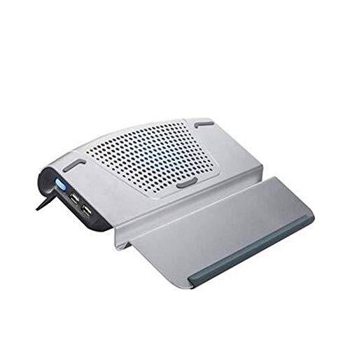 Base refrigerante de aluminio para laptop ajustable miniatura 1