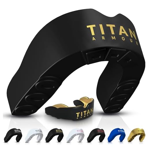 Titan Armour® Protège-dents sur mesure pour adultes et juniors avec technologie double couche | Case Inc | Protège-dents Boil & Bite : boxe, rugby, MMA, hockey et tous les sports de contact | Marque