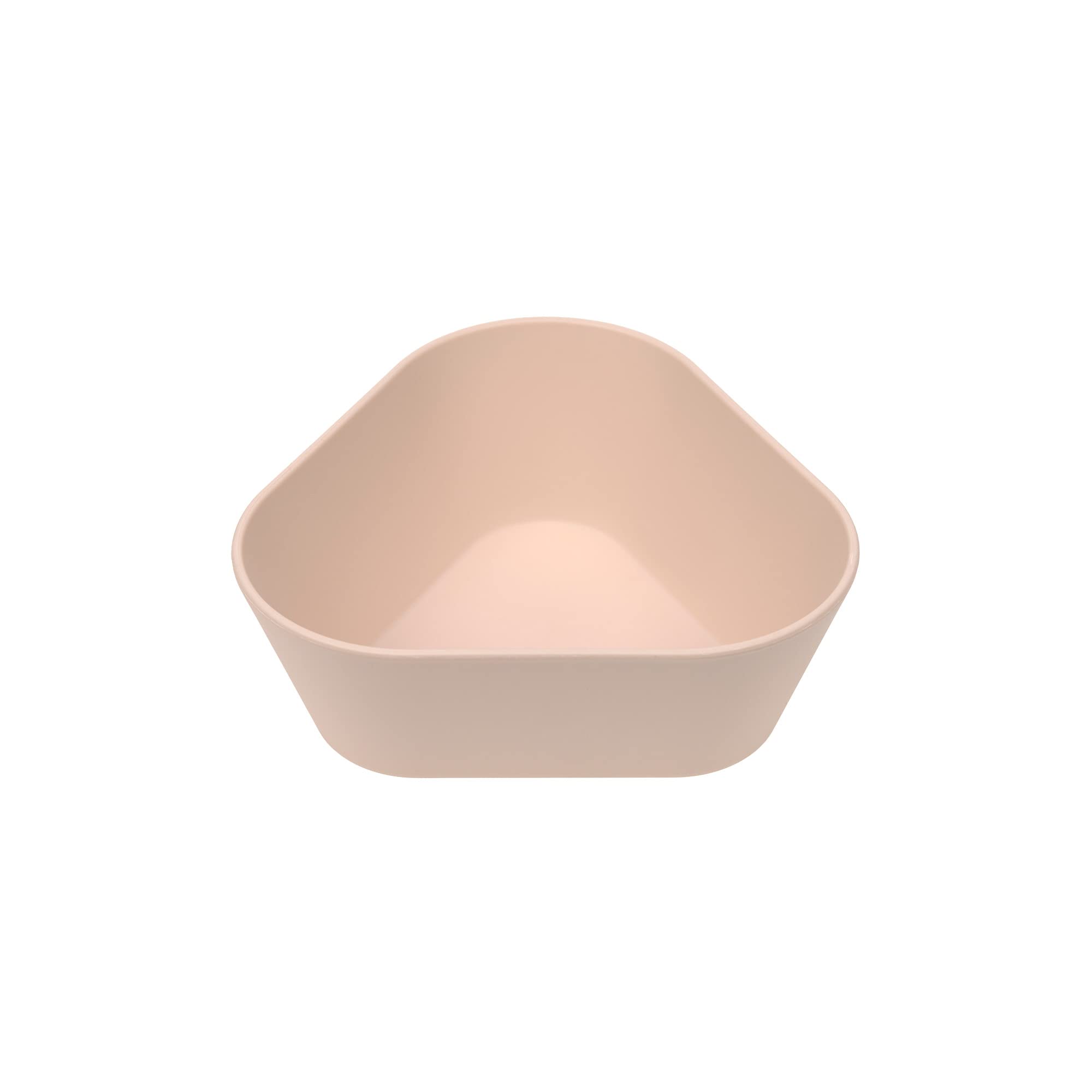 LÄSSIG Children's Bowl Without Melamine, BPA-Free, Made from biocomposite/Bowl geo, Powder Pink