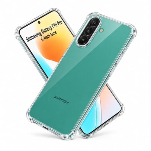 Image of Samsung Galaxy F70 Pro 5G Bumper Transparent Crystal Clear Ultra Thin Soft TPU Shockproof Flexible Back Cover for Samsung Galaxy F70 Pro 5G