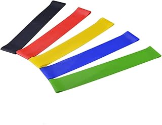 Kit 5 Faixas Elásticas Thera Band 5 Níveis Fisioterapia