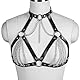 WENTPOL Leder Harness Lingerie Bondageset Riemenbody Brustgurte Fetisch Erotik Reizwäsche SM Fesseln Sexspielzeug für Frauen Einstellbare Erotische Dessous-Set BDSM Fesselset