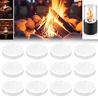 12 Stück Keramikwolle für Bioethanol, Keramik-Wollschwamm, Keramikschwamm für Bioethanol Kamin,Keramische Wolle Keramik Wolle, Indoor Gel Tischkamin Ethanol Ceramic Sponge Wool (8.6 x 8.6 x 2.8cm)