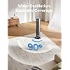 DREO Bladeless Tower Fan - 25ft/s, 4 Speeds, 4 Modes, 90 Oscillation, 8H Timer, Ultra Quiet for Bedroom, Indoors, Silver (Tower Fan 307)