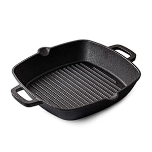 Cast Iron Grill Pan for Stove Top, ...