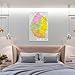 Swaziland Map Posters World Map poster Artworks Canvas Room Aesthetic Wall Art Prints Decor Framed-unframed 24x36inch(60x90cm)