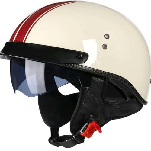 Casque de scooter ouvert pour éviter la chaleur et protéger les yeux du vent