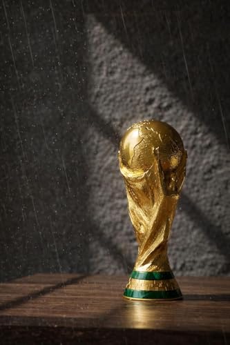 Image of FI FA Football Trophy Cup Showpiece | Soccer Championship Replica Statue for Home Decor, Office Table & Study Desk | Sports Theme Decorative Gift for Men & Boys