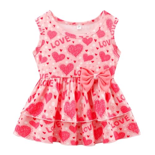 Image of Girls 2 Piece Outfit Summer Short Set Sleeveless Bow Knot Tank Top and Shorts Cute Clothes for Toddler Girls