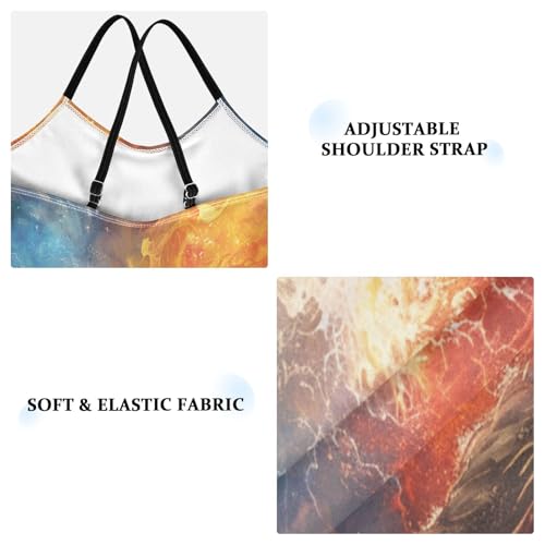 ALAZA Dragon in The Fire and Water Girl’s Swimsuits Bathing Suit One Piece Beach Swimwear3