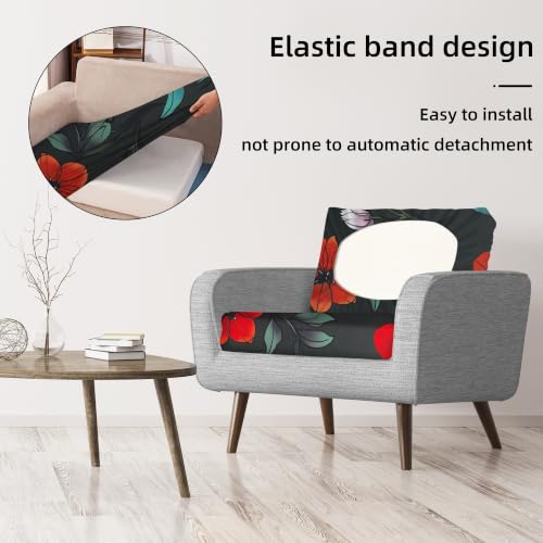Image of 8 Pcs Outdoor Cushion Covers, Patio Sofa Cushion Covers Replacement