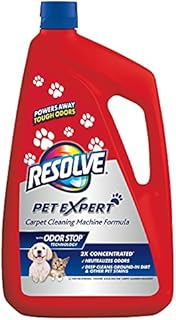 Resolve Pet Steam Carpet Cleaner Solution Shampoo, 96oz, 2X Concentrate, Safe for Bissell, Hoover & Rug Doctor
