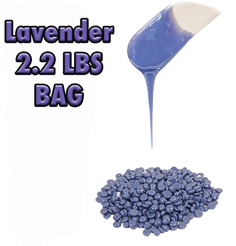 DevLon NorthWest Hard Wax Beans 2.2 Pounds Hair Removal Arm Leg Facial Women Men Self Waxing Purple Lavender