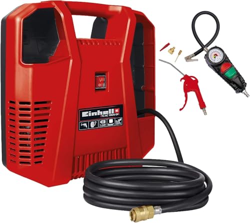 Compresor Einhell TH-AC 190 Kit (1.100W, potencia de extracción: 190 l/min, presión de trabajo máxima: 8bar)