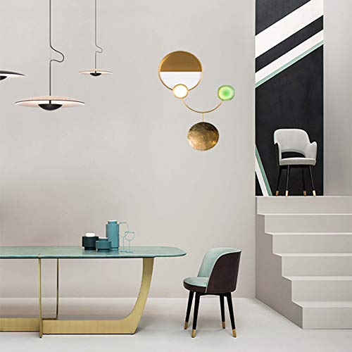Applique murale en cuivre de luxe scandinave design épuré pour salon - 3