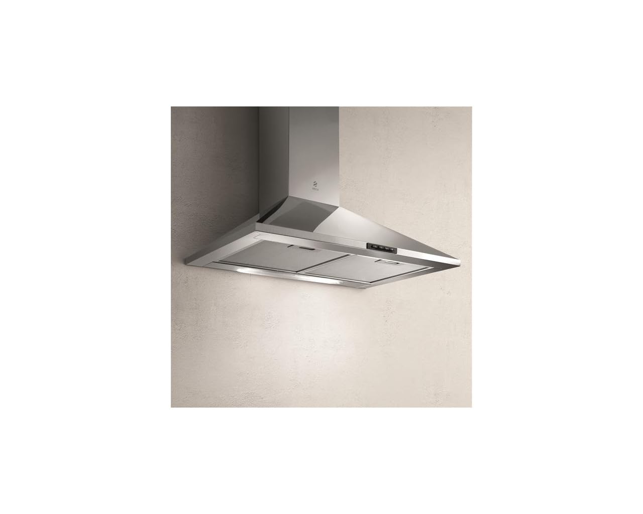 Elica cappa da parete decorativa 60cm 68db 395m3/h acciaio inossidabile prf0091761b