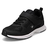 [シュンソク] スニーカー キッズ 女の子 白 黒 通学靴 軽量 15~24.5cm 2E LEJ 8360 ブラック 23.5 cm