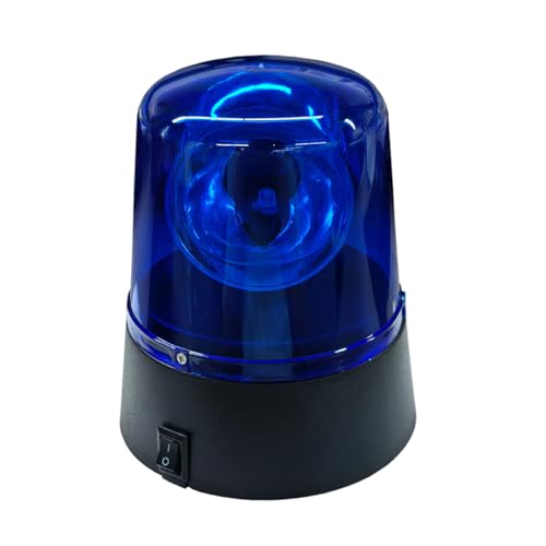 4.31 x 3.56 Car Siren Strobe Light 360 Deree Rotation LED Warning Light Police Lights for Car Flashing Flare Party Lamp (Blue)