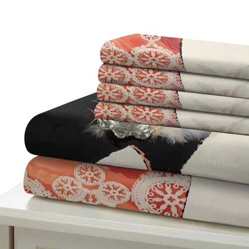 Housse de couette cascade anti-acarien en microfibre douce avec zip - 7