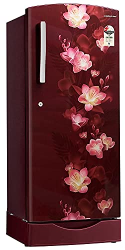 Image of Lloyd 225 L 2 Star Direct Cool Single Door Refrigerator (GLDC242SGWS2PB, Gardenia Wine, With Base Stand)