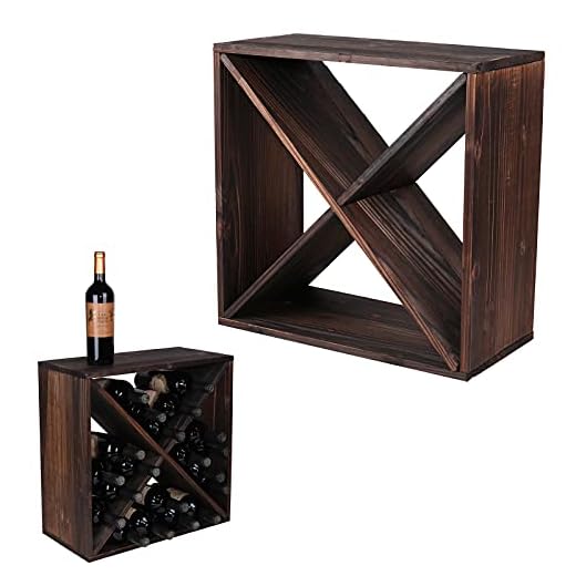 Rustic Stackable Wine Rack - 24 Bottles