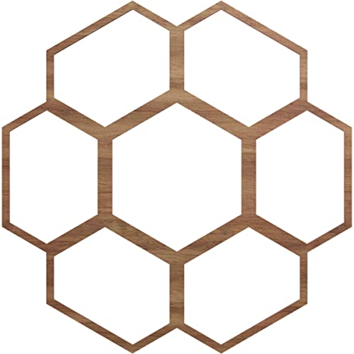 Image of Ekena Millwork 30 inchOD x 10 1 /2 inchID x 3 /8 inchT Florin Wood Fretwork Pierced Ceiling Medallion, Walnut